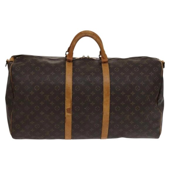 LOUIS VUITTON Monogram Keepall Bandouliere 60 Boston Bag M41412 LV Auth 113099 - Picture 2 of 15